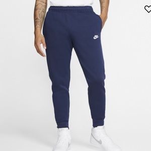 Nike Club Fleece Joggers Navy Blue size Large